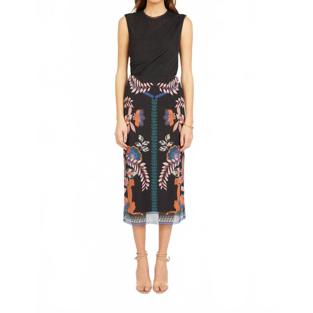 NEW CABALLERO callie midi skirt in zulu prince cheetah - Picture 1 of 3
